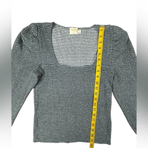 Nation LTD | Alexandra Smocked Long Sleeve | Large | Like New!! - Picture 4 of 6